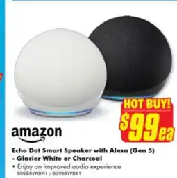 The Good Guys Echo Dot Smart Speaker with Alexa (Gen 5) offer