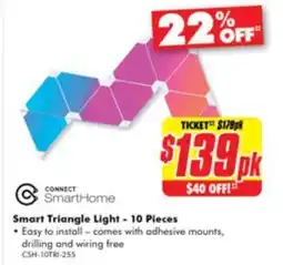 The Good Guys Smart Triangle Light - 10 Pieces offer