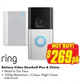 Battery Video Doorbell Plus & Chime
