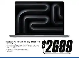 The Good Guys MacBook Pro 14" with M3 Chip 512GB SSD offer
