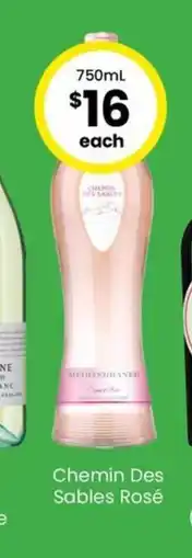 The Bottle O Chemin Des Sables Rosé offer