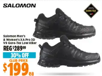 Anaconda Salomon Men's & Women's XA Pro 3D V9 Gore-Tex Low Hiker offer