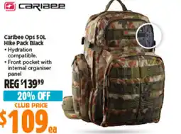 Anaconda Caribee Ops 50L Hike Pack Black offer