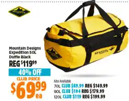 Anaconda Mountain Designs Expedition 50L Duffle Black offer