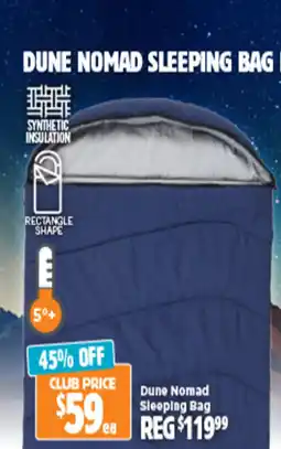Anaconda DUNE NOMAD SLEEPING BAG RANGE offer