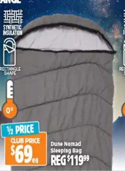 Anaconda DUNE NOMAD SLEEPING BAG RANGE offer