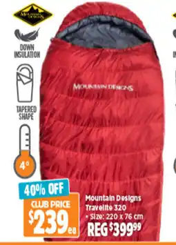 Anaconda MOUNTAIN DESIGNS Travelite 320 offer