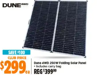 Anaconda Dune 4WD 250W Folding Solar Panel offer