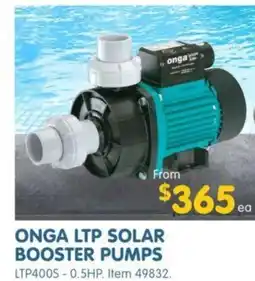 Clark Rubber ONGA LTP SOLAR BOOSTER PUMPS LTP400S-0.5HP. Item 49832. offer