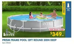 Clark Rubber PRISM FRAME POOL 12FT ROUND 30IN DEEP offer