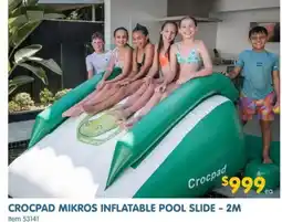 Clark Rubber CROCPAD MIKROS INFLATABLE POOL SLIDE - 2M offer
