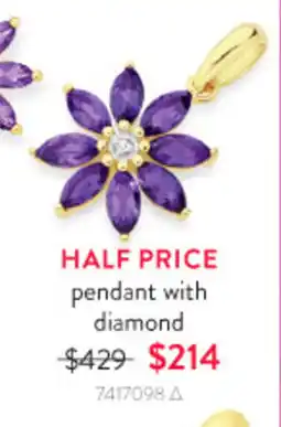 Goldmark pendant with diamond offer