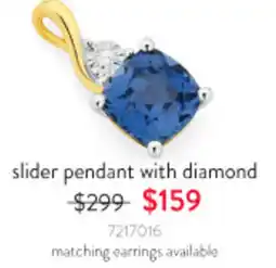 Goldmark slider pendant with diamond offer