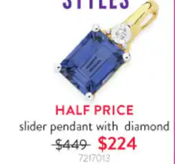 Goldmark slider pendant with diamond offer