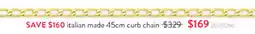 Goldmark italian made 45cm curb chain offer