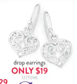 Goldmark drop earrings offer