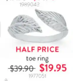 Goldmark toe ring offer
