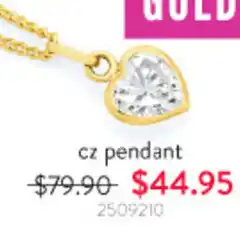 Goldmark cz pendant offer