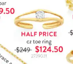 Goldmark cz toe ring offer