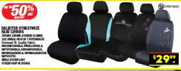 Autopro SELECTED STREETWIZE SEAT COVERS offer