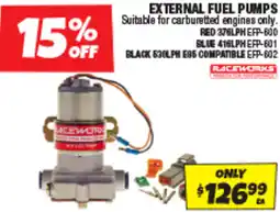 Autobarn EXTERNAL FUEL PUMPS offer