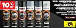 Autobarn PRIMERS AND SPRAY PUTTY 400G offer