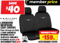Autobarn LONGHORN NEOPRENE SEAT COVERS offer