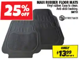 Autobarn MAUI RUBBER FLOOR MATS offer