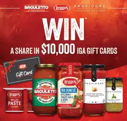 WIN A SHARE IN $10,000 IGA GIFT CARDS
