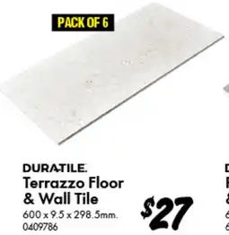 Bunnings Porcelain Floor & Wall Tile 600x9.5x298.5mm offer