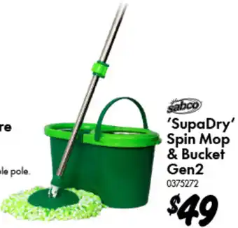 Bunnings SupaDry Spin Mop & Bucket Gen2 offer