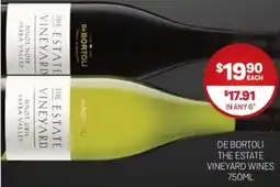 Harry Brown DE BORTOLI THE ESTATE VINEYARD WINES 750ML offer