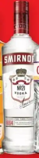 Harry Brown SMIRNOFF RED VODKA offer