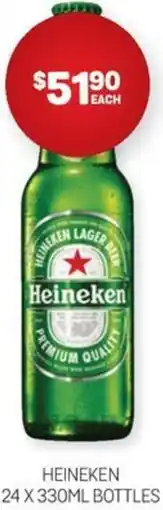 Harry Brown HEINEKEN 24X330ML BOTTLES offer