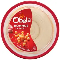 IGA Obela Hommus Dip 220g Selected Varieties offer