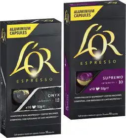 IGA L’OR Espresso Coffee Capsules 10 Pack Selected Varieties offer