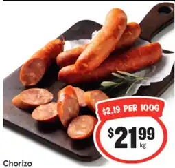 IGA Chorizo offer
