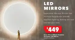 Harvey Norman Ilume 'Circa' 600mm Demister Tri-Colour LED Mirror offer