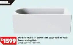 Studio1 'Qube' 1425mm Soft Edge Back-To-Wall