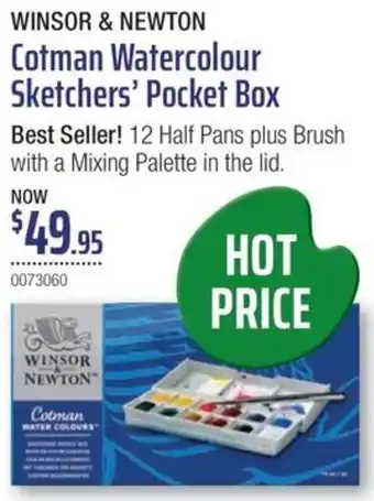 Eckersley's Art & Craft Cotman Watercolour Sketchers' Pocket Box offer