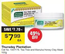 Pharmacy Direct Tea Tree and Manuka Honey Clay Mask 100g offer
