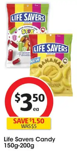 Coles Life Savers Candy 150g-200g offer