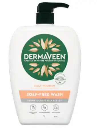 Star Discount Chemist Dermaveen daily nourish soap-free wash 1l offer