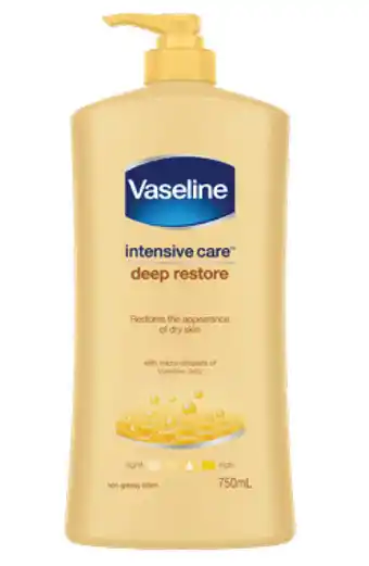 Vaseline intensive care deep restore 750ml