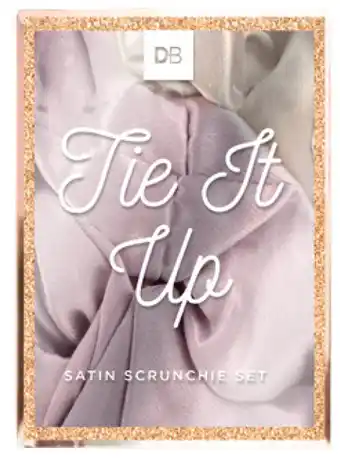 Designer brands tie it up satin scrunchie set