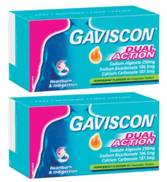 Star Discount Chemist Gaviscon dual action peppermint 48 tablets offer