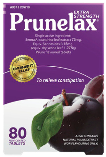 Prunelax extra strength 80 tablets