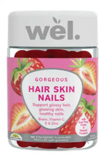 Wel gorgeous hair skin nails 60 pastilles