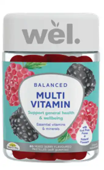 Wel balanced multi vitamin 60 pastilles
