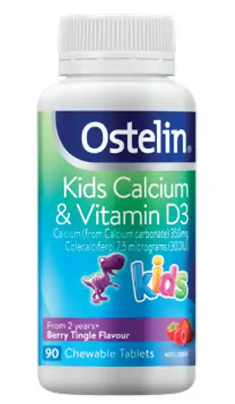 Ostelin kids calcium & vitamin d3 90 chewable tablets